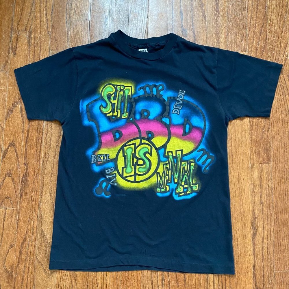 Vtg Bell Biv Devoe Tee Shirt Concert Tour 80s 90s Hip Hop Soul Rap R&B Missprint - Picture 3 of 12